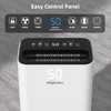 HOGARLABS 3500 Sq Ft 50 Pint Dehumidifier for Home with Drain Hose PD11C - WHITE