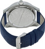 Morphic M46 Series Navy Leather Silver Men's Watch - Silver/Navy