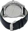 MORPHIC Men's M46 Series Stainless Leather Watch MPH4602 - Steel/Black