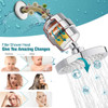 ADOVEL High Output Shower Head and Hard Water Filter SF240 - Silver