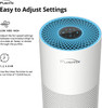 PURITIX Air Purifier with True HEPA, 23dB Quiet Desktop Home HAP260 - WHITE