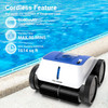 PAXCESS HJ3172 Cordless Robotic Pool Cleaner - Blue/White