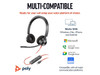 Poly Blackwire 3320 Stereo USB-C Headset +USB-C/A Adapter - Stereo - USB Type C, Poly Blackwire 3320 Stereo USB-C Headset +USB-C/A Adapter - Stereo - USB Type C,