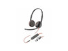 Poly Blackwire 3225 Stereo USB-C Headset + 3.5mm Plug + USB-C/A Adapter - Stereo Poly Blackwire 3225 Stereo USB-C Headset + 3.5mm Plug + USB-C/A Adapter - Stereo