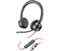 Poly Blackwire 8225 Stereo Microsoft Teams Certified USB-C Headset + USB-C/A Poly Blackwire 8225 Stereo Microsoft Teams Certified USB-C Headset + USB-C/A