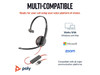 Poly Blackwire 3210 Monaural USB-C Headset +USBC/A Adapter - Mono - USB Type C,