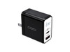CODi Dual Port 30W Wall Charger/AC Adapter USB-C USB-A Outputs A01104