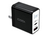 CODi Dual Port 30W Wall Charger/AC Adapter USB-C USB-A Outputs A01104