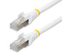 StarTech 20ft CAT6a Snagless S/FTP Ethernet Cable White NLWH20FCAT6APATCH