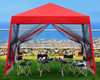ABCCANOPY Stable Pop up Outdoor Canopy Tent with Netting Wall AJ20-8A - Red