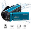Vivitar 4K Camcorder Ultra HD Lens Recording 56MP 13MP DVR48K - BLUE