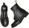 1460TZ Dr. Martens Women's 1460 Twin Zip Leather Lace Up Boots Black/Wanama 6