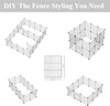 LURIVA DIY Animal Playpen Indoor Portable Metal Wire Yard Fence PP-12BK - Black