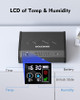 HOLEWOR Gun Safe Biometric Gun Safes Pistols LCD Display - Black