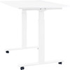 SuperHandy Electric Standing Desk - 48"x30" in Pristine White - 3 Memory Presets