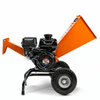 SuperHandy Compact Wood Chipper - 7HP Gas Engine, Adjustable Exit Chute, up to