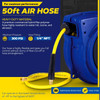 Goodyear Mountable Retractable Air Hose Reel - 1/4" x  50' Ft, 3' Ft Lead-In