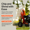 SuperHandy Mini Wood Chipper & Shredder - 7HP 212CC Gas Engine 3" Max Branch