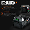SuperHandy Lithium Ion Rechargeable Battery 20V 4Ah - For Snow Thrower, Hedge