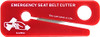LINE2design LevelOne Emergency Tool Seat Belt Cutters 62175-4 - Pack of 4 - Red New