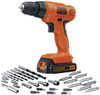 BLACK+DECKER 20V Max Cordless Drill Driver with 30 pcs Accessories LD120VA New