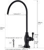 Delle Rosa Drinking Water Purifier Faucet GD-OH303 - MATTE BLACK