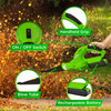 SereneLife Electric Leaf Blower, Cordless, Lightweight, 5 lbs PSLHTM32 - Green