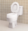 Carex Toilet Seat Riser, Elongated 3.5" Raised Toilet Seat FGB306C10000 - WHITE