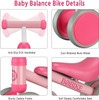 Bobike Baby Balance Bike Toys for 10-24 Months Kids Toy Boy and Girls - Rose Red