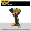 DEWALT 20V MAX 1/4" Brushless Cordless Impact Driver Tool Only DCF840B - Yellow