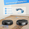 Kilgone Robot Vacuum and Mop Combo Wifi/App/Alex 2 in 1 Robot - Black