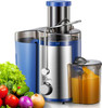 Qcen Juicer Machine 800W Centrifugal Juicer Extractor Wide Mouth 3” Feed - Blue