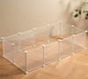 LURIVA Transparent Clear Small Animal Playpen, 12x12", 12PK TM30-12W-PKY - Clear