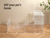 LURIVA Transparent Clear Small Animal Playpen, 12x12", 12PK TM30-12W-PKY - Clear