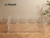 LURIVA Transparent Clear Small Animal Playpen, 12x12", 12PK TM30-12W-PKY - Clear