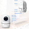 HelloBaby 3.2" Video Baby Monitor w/ Remote Camera Pan-Tilt-Zoom HB6588 - White