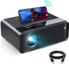 AELEPHAS W13 Mini Projector for iPhone, ELEPHAS 2020 WiFi, 480p Native - BLACK