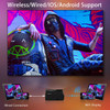 AELEPHAS W13 Mini Projector for iPhone, ELEPHAS 2020 WiFi, 480p Native - BLACK