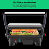 Chefman Electric Panini Grill Non-Stick Plates (2 Slice) RJ02-180 - Black