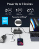 Anker GaNPrime 65W Charging Station 615 USB C 5-in-1 A9125 - Black