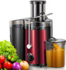 Qcen Juicer 500W Centrifugal Juicer Extractor Wide Mouth 3” - METALLIC RED