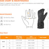 krosa -30 Heated Gloves for Men & Women, 3000mah Battery STS08 (Large) - Black