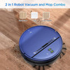 ZC WAS Robot Vacuum 2 in 1 Mop Combo APP Voice and Remote Control - Light Blue