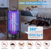 Elechome Bug Zapper Rechargeable Mosquito Zapper 3600V BK-19 - PURPLE/BLACK
