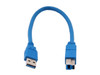 StarTech.com USB3SAB1 1 ft. Blue SuperSpeed USB 3.0 Cable A to B - M/M