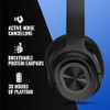 QIIZCP SE7 MAX Active Noise Cancelling Headphone Bluetooth Wireless - Cool Black
