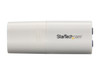 StarTech USB to Stereo Audio Adapter Converter ICUSBAUDIO, White, One Size
