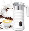 Paris Rhône 4-in-1 Milk Frother w/Stand, Steamer Hot& Cold Foam PE-MF013 - White