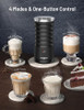 Paris Rhône 4-in-1 Milk Frother Steamer Non-Slip Stylish Design PE-MF010 - Black