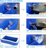 OEVES Inflatable Swimming Pool, Blow up Swim Pools with Canopy FP-OE18 - Blue